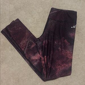 The Academy Brand Purple and Black Leggings